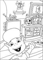 coloriage abidou fait coucou